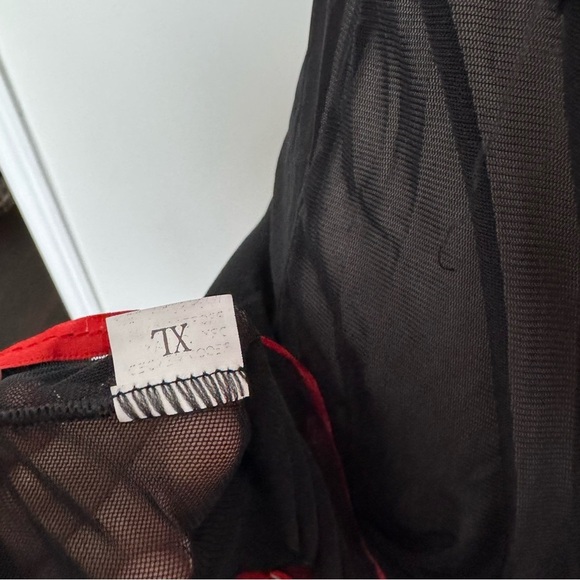 Red and Black Lace Chemise slip dress whismigoth vampy punk XL - Picture 5 of 5